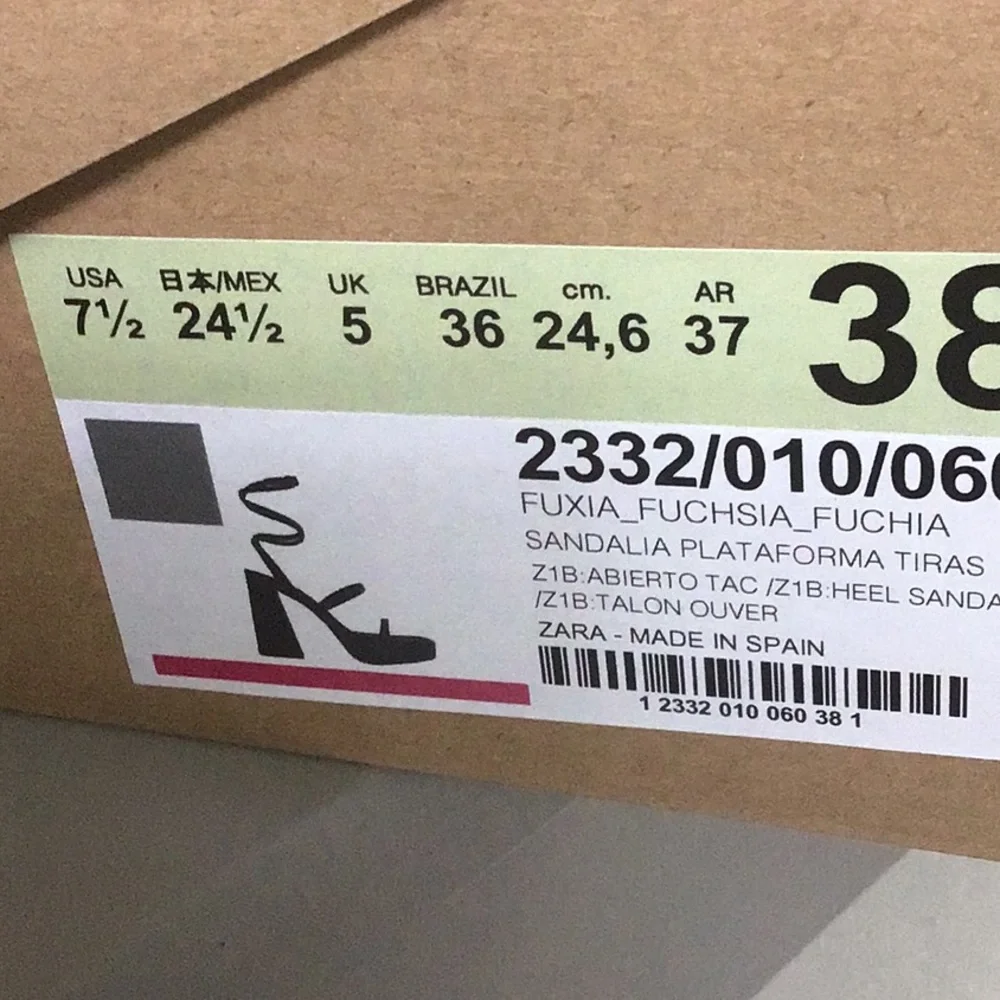 Zara Platform Sandals-Bright Pink/Fuschia - Picture 6 of 6